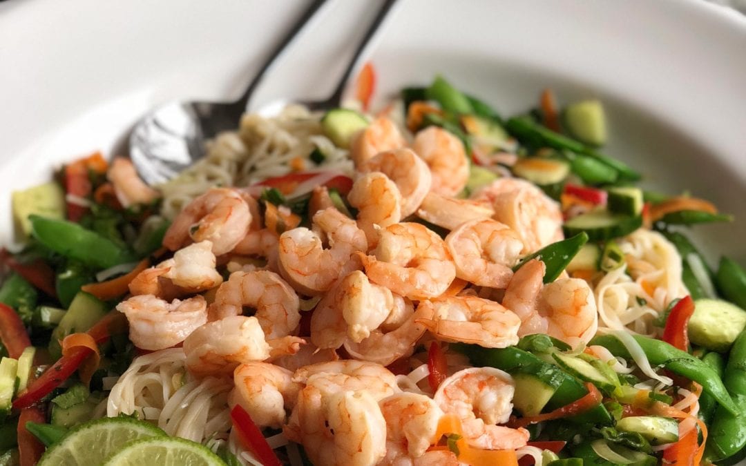 Thai Shrimp and Rice Noodle Salad