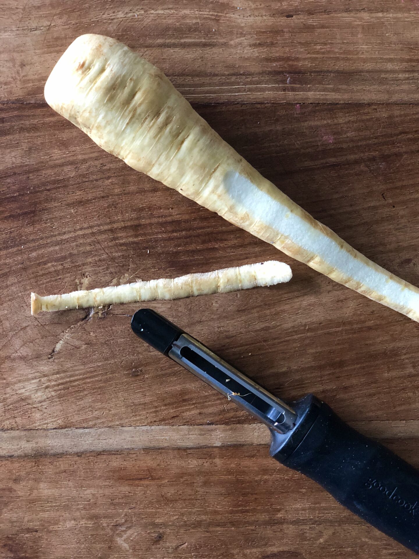 Parsnip and peeler