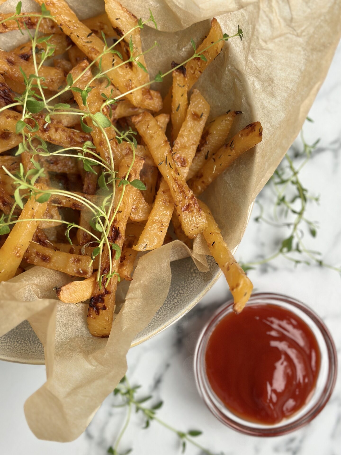 Healthy Oven Roasted Rutabaga Fries | Style and Grace