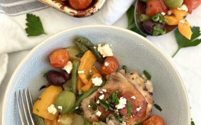 Greek Chicken and Vegetable Sheet Pan Dinner